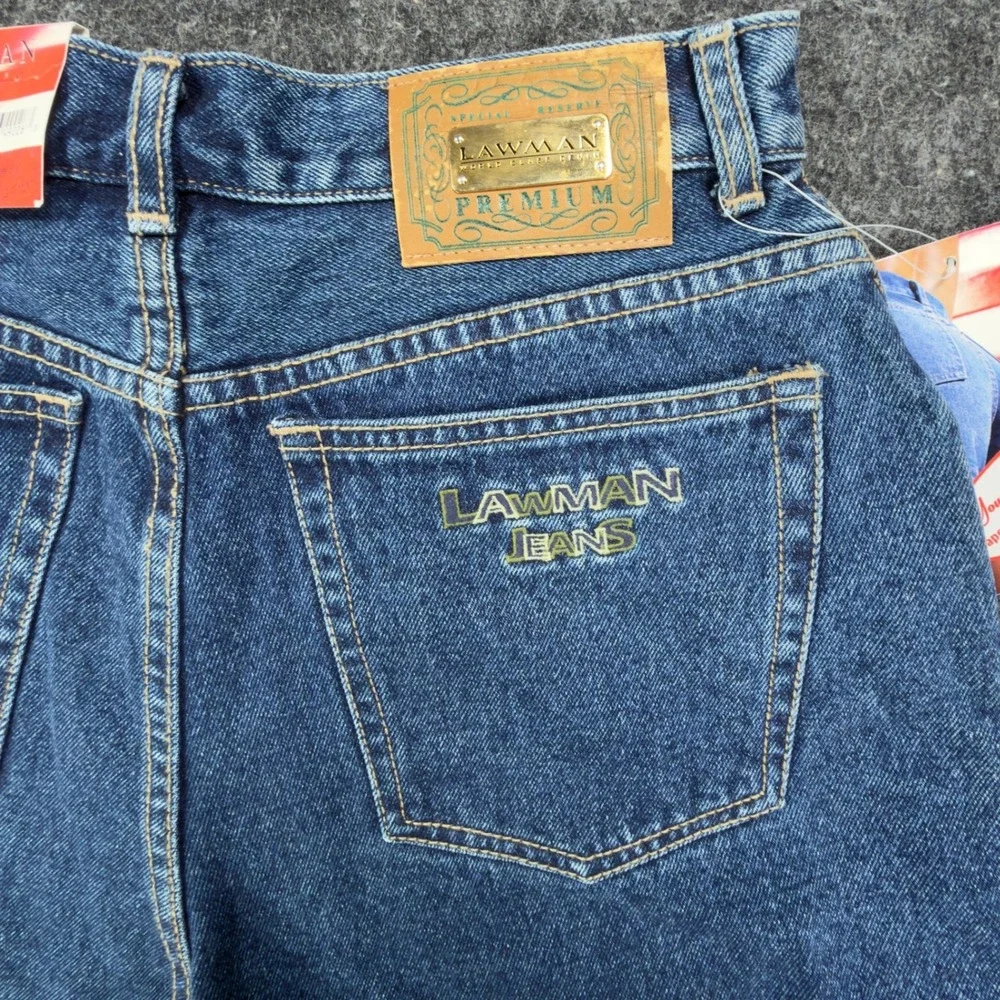 Lawman 90s Vintage High Rise Denim Shorts Womens 11/12 Blue NWT VERA YR77